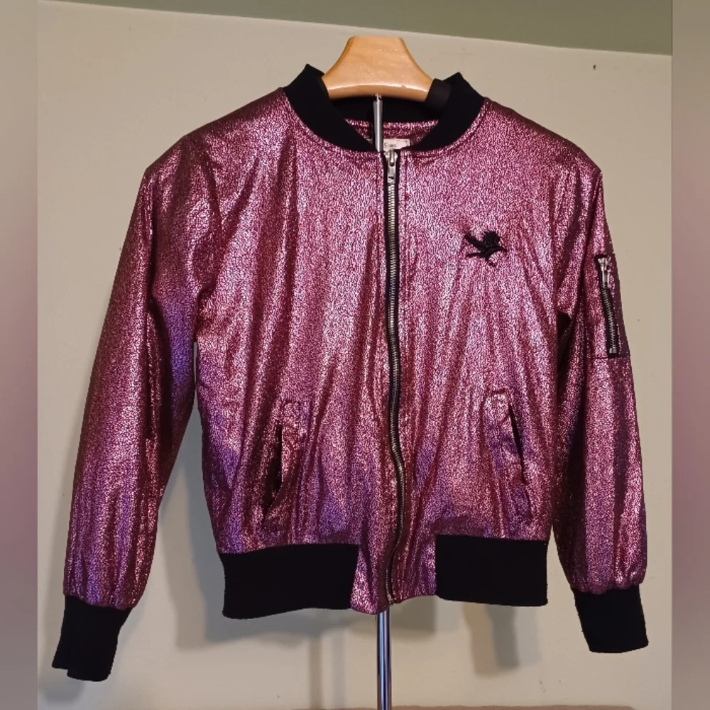 D-Signed Disney Sparkly Pink Bomber Jacket - Picture 2 of 9